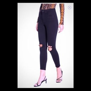 Topshop Jamie High Waist Ripped Jeans
